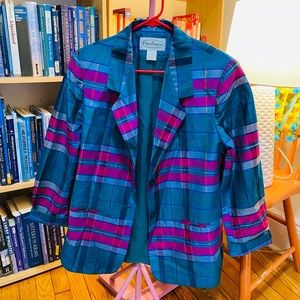 Bright vintage silk blazer